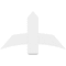Ekena Millwork Bellingham Architectural Grade PVC Gable Bracket, 36"W x 21"H x 2"D x 6"F, 14/12 Pitch GBP036X21X0206BEL00 - alternate 2